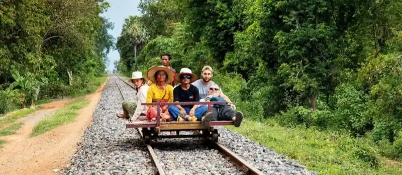 Train de bambou Cambodge