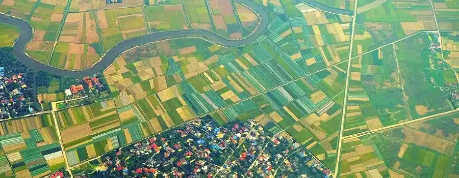 Vue panoramique en hydravion