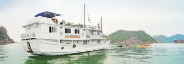 Croisiere en baie Halong sur jonque Alova Gold Halong 2 jours 1 nuit