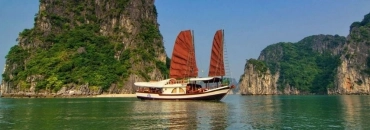 Croisiere en baie Halong sur jonque l'amour (Princess) 1 en 2 jours 1 nuit 