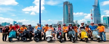 Visite de Saigon en vespa demi journée