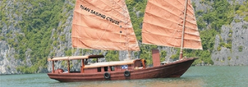 Croisière en baie Lan Ha sur jonque Cat ba Tuan sailing 1 cabine 2 jours 1 nuit 